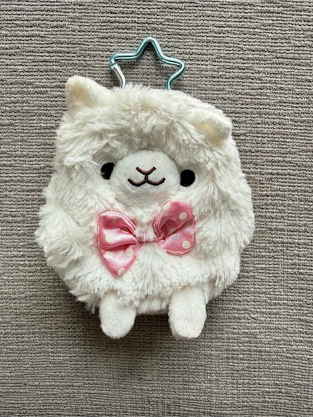 Amuse Alpacasso Fluffy Mini Backpack White & Pink